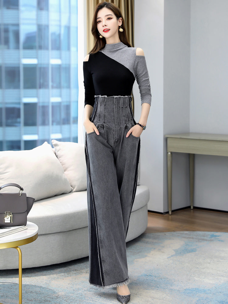 Wide Leg Pants Sweet And Spicy Top Professional Suit