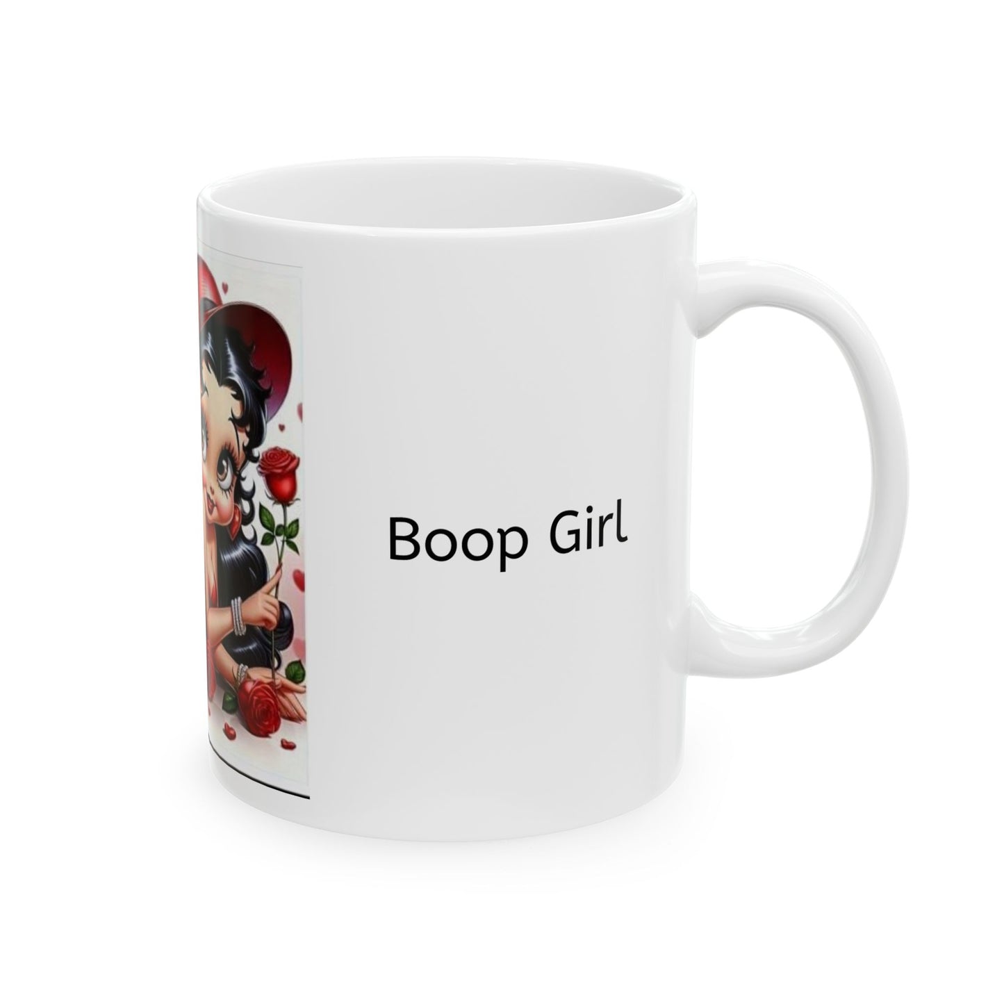 Betty Boop Ceramic Mug - Classic Cartoon Character Coffee Cup, 11oz, 15oz, Gift for Cartoon Fans, Unique Kitchen Decor, Collectible