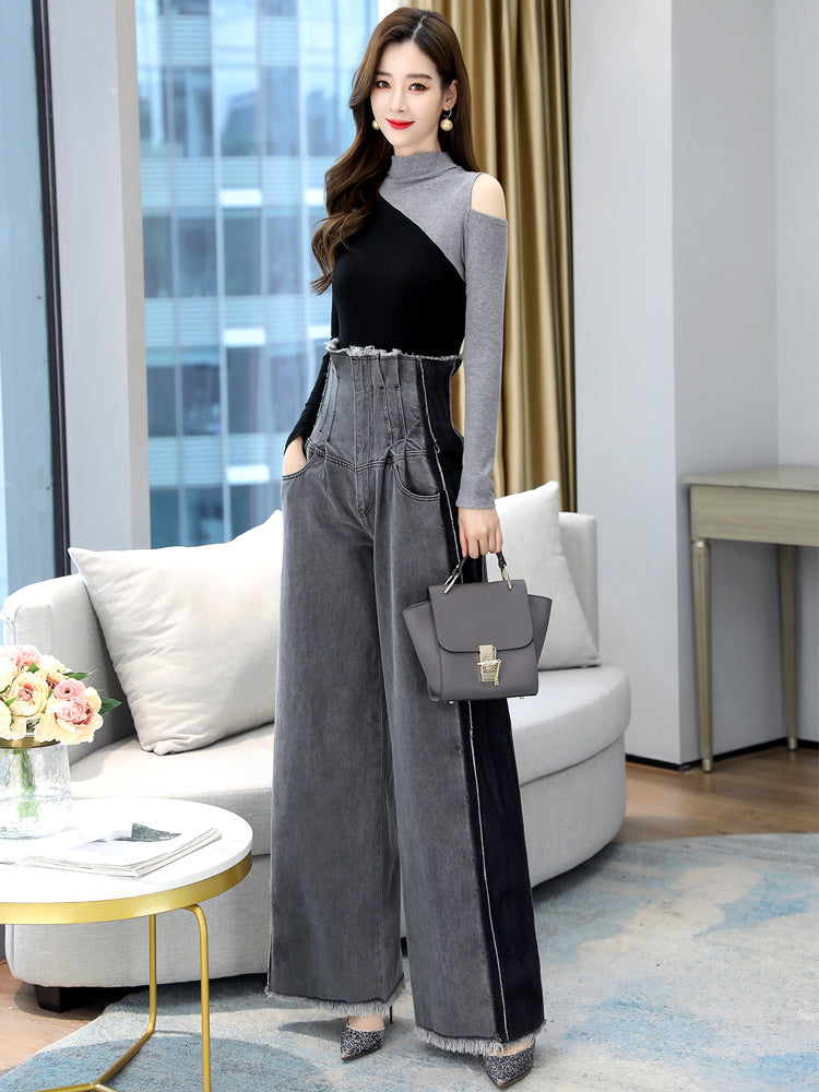 Wide Leg Pants Sweet And Spicy Top Professional Suit