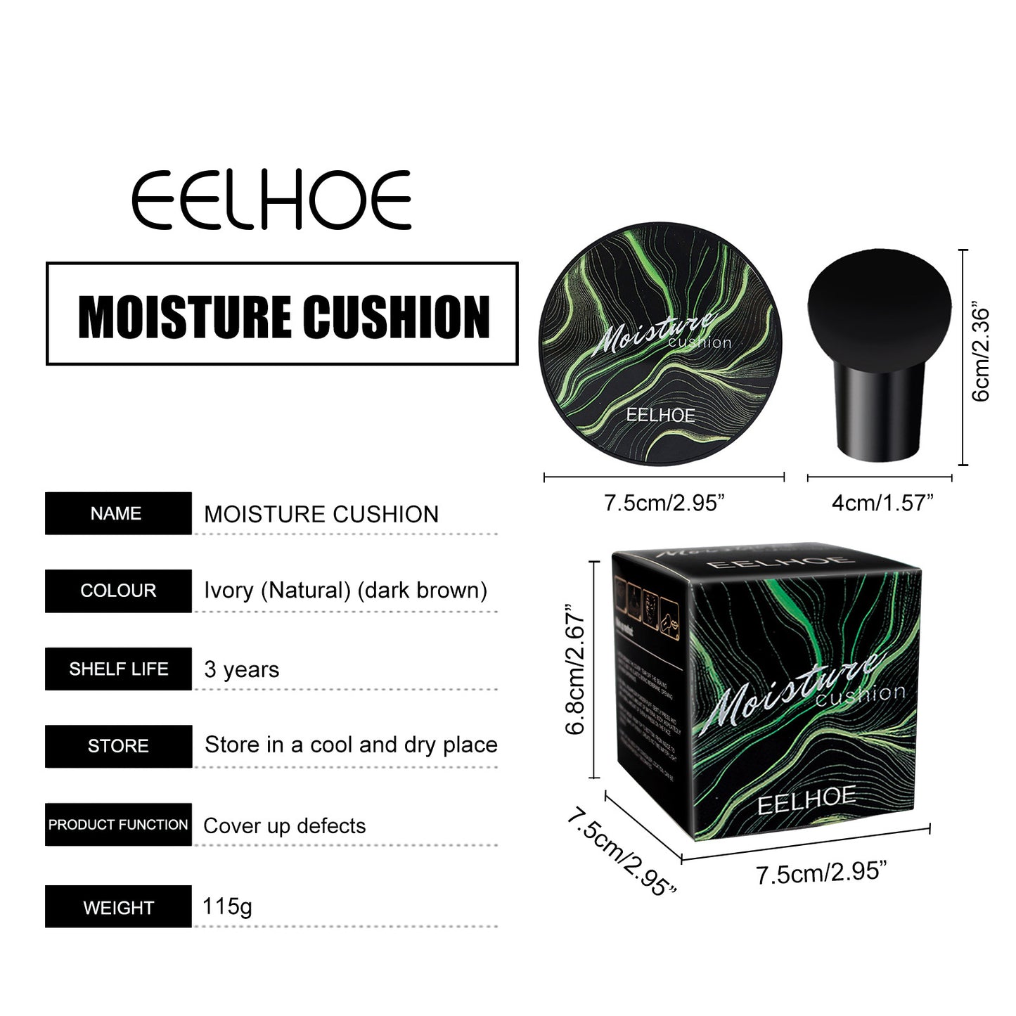 Mushroom Head Air Cushion BB Cream - Natural Coverage Foundation