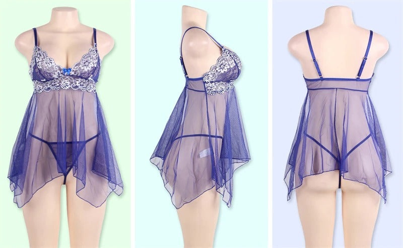 Women's Fashion Personalized Lace Slip Nightdress