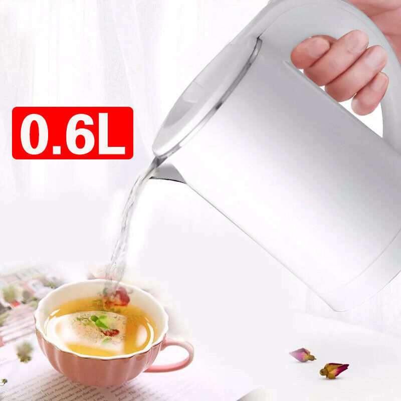 600ML Portable Electric Water Kettle Ideal For Travel Camping Caravan 800W