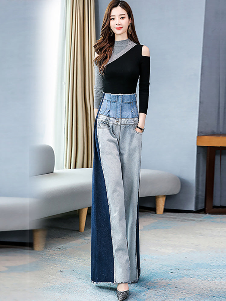 Wide Leg Pants Sweet And Spicy Top Professional Suit