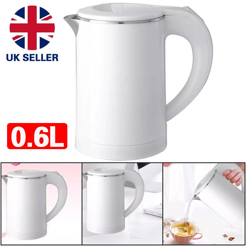 600ML Portable Electric Water Kettle Ideal For Travel Camping Caravan 800W