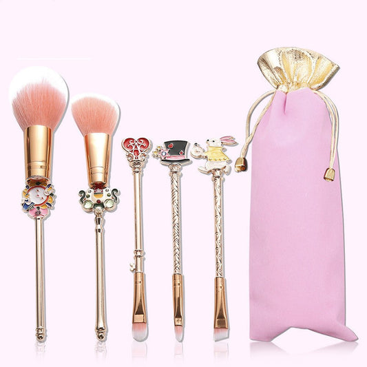 Professional Makeup Brush Set - Rose Gold & Gold