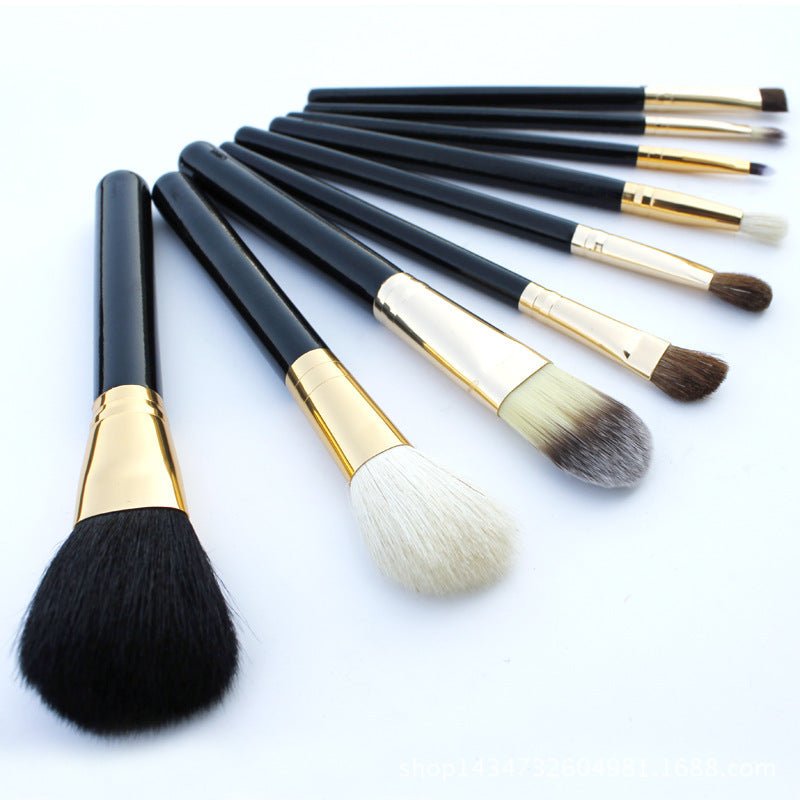 Professional Barrel Makeup Brush Set - 5 Essential Brushes