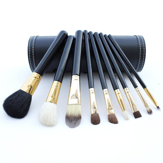 Professional Barrel Makeup Brush Set - 5 Essential Brushes
