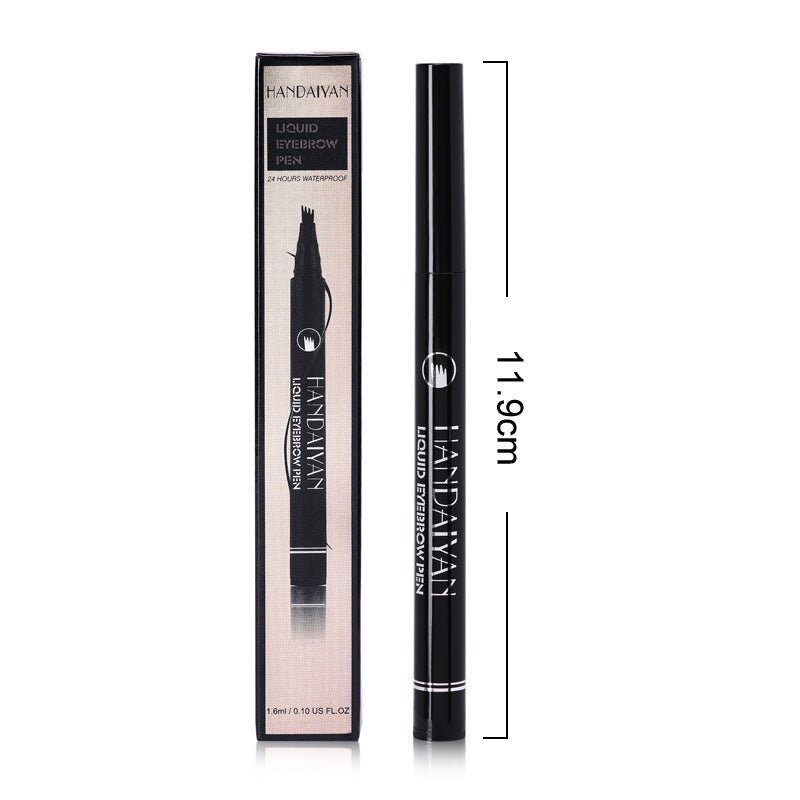 4-Head Liquid Eyebrow Pencil - Long-Lasting Tattoo Effect Brow Pen
