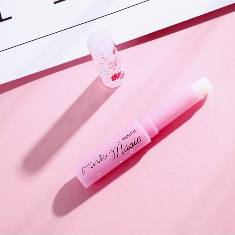 Color-Changing Strawberry Lip Balm - pH Reactive Pink Lipstick - URBAN CHIC