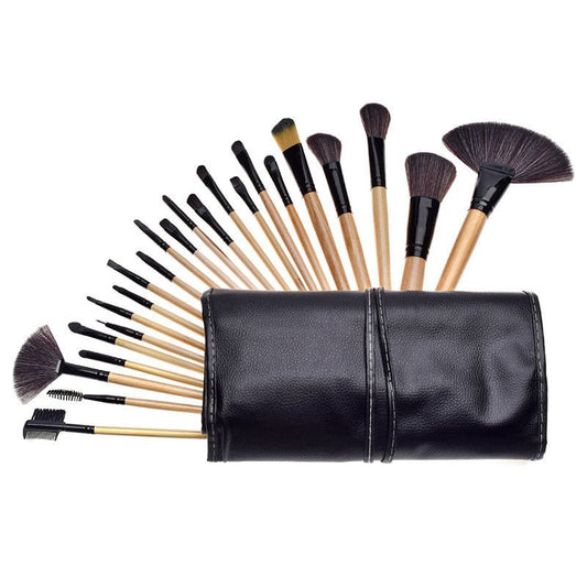 Professional Makeup Brush Set - 24/32 Piece Collection with PU Case