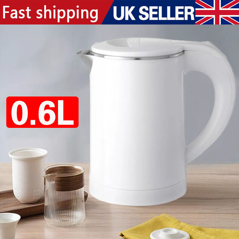 600ML Portable Electric Water Kettle Ideal For Travel Camping Caravan 800W