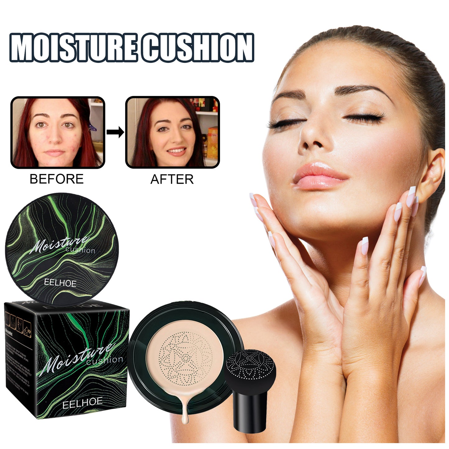 Mushroom Head Air Cushion BB Cream - Natural Coverage Foundation